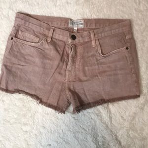 Current/Elliott: Boy Shorts - Pale Dusty Rose